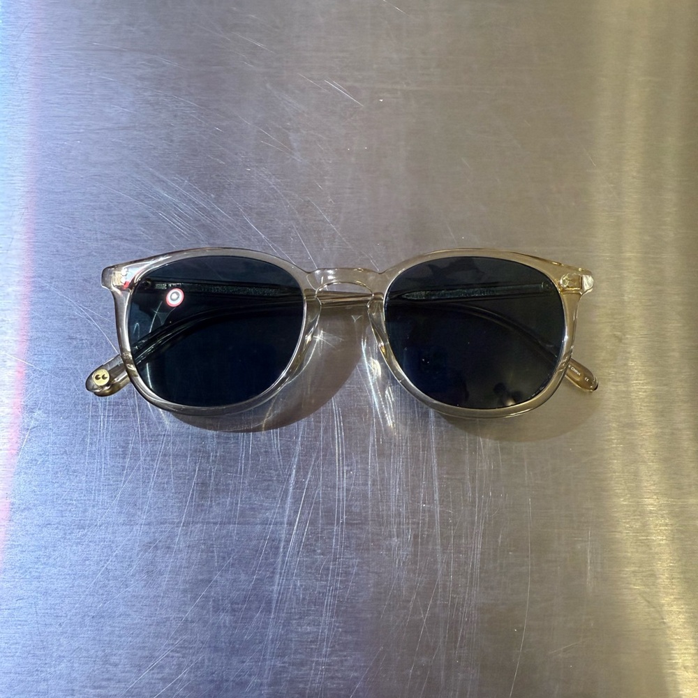 Garrett Leight Transparent Frame Sunglasses Kinney Polarized